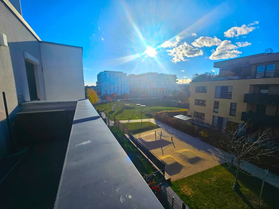 Apartment with bright living spaces and balcony