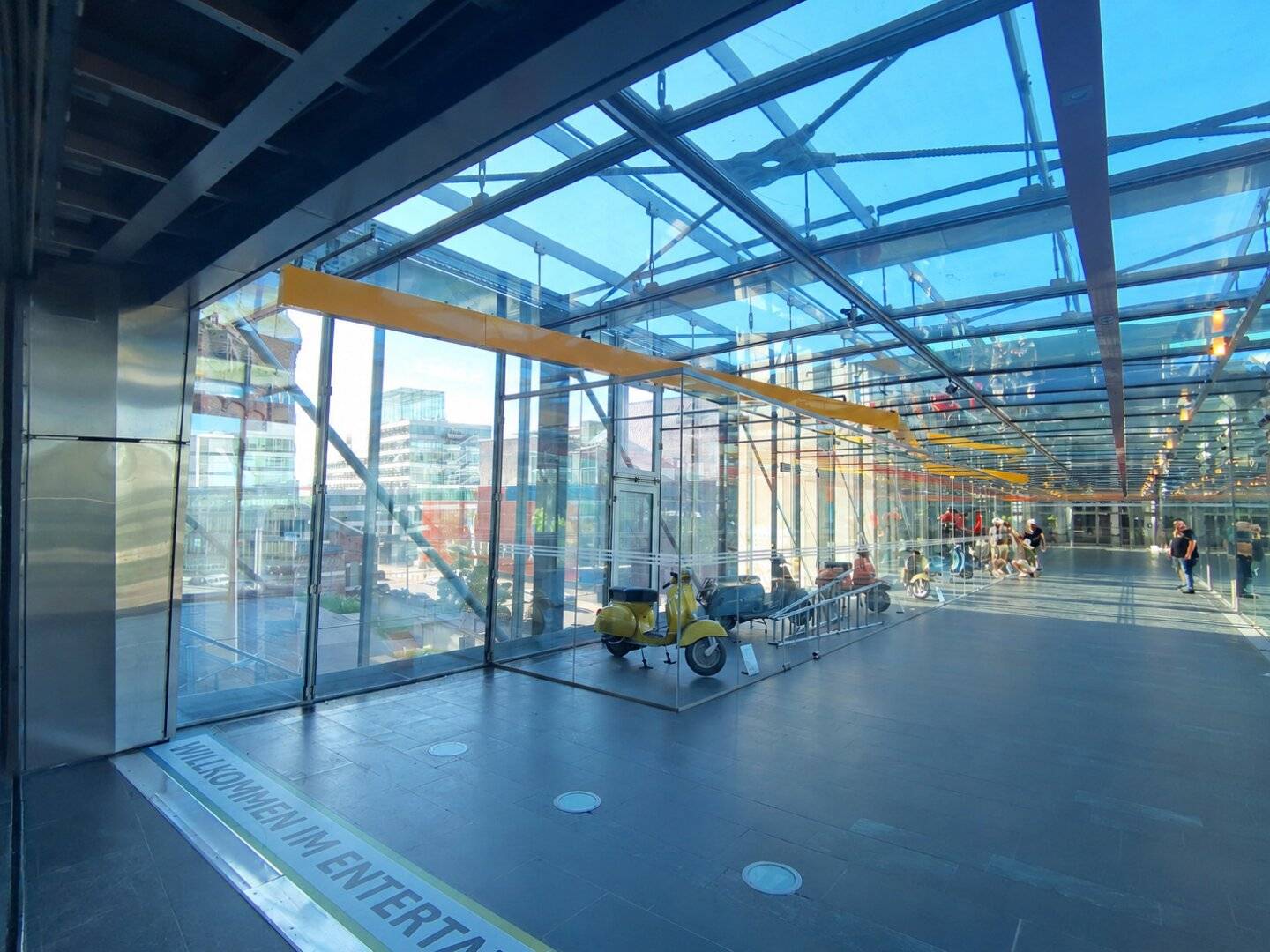 Pop-up Space on the Bridge to the ECO Center at Gasometer