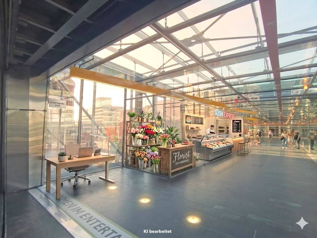 Pop-up Space on the Bridge to the ECO Center at Gasometer