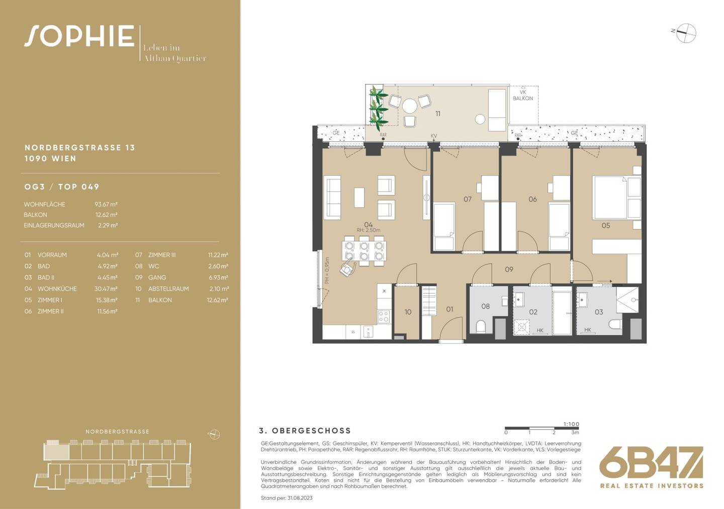 Apartment in a new build with balcony near U4