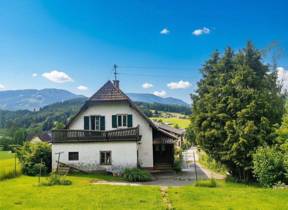 Einfamilienhaus am Sackgassenende in ganztags sonniger Aussichtslage
