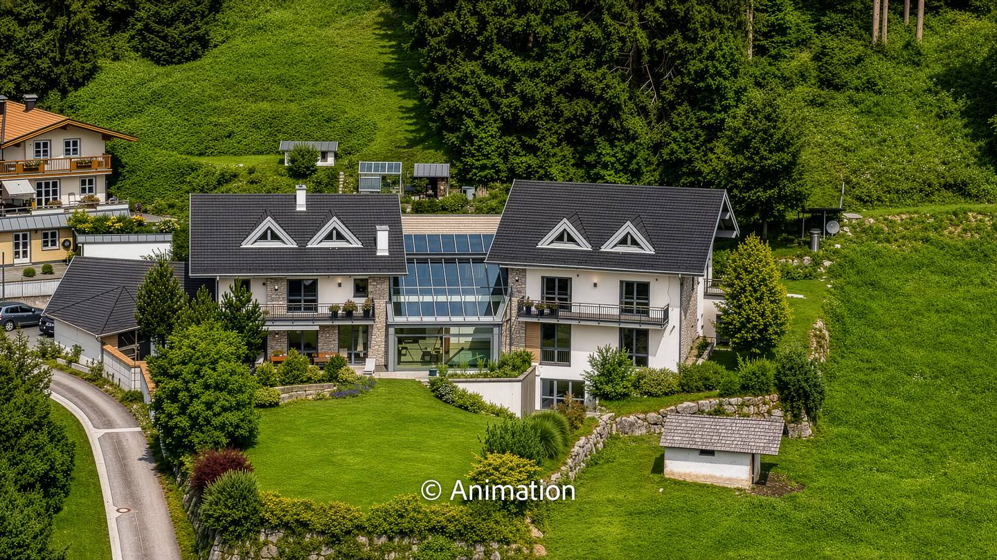 Großzügige Villa mit Bergblick und Spa-Bereich