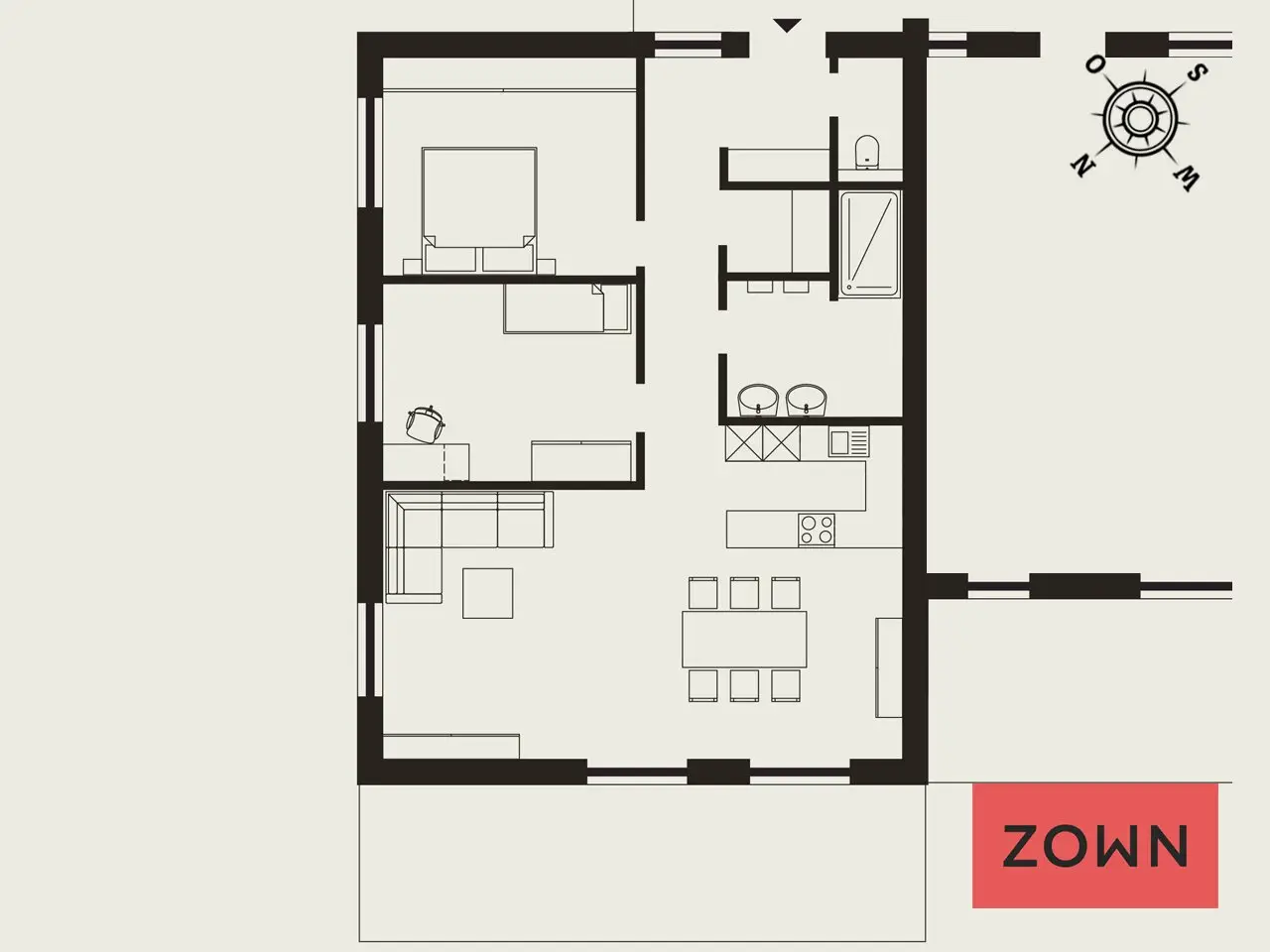 New build apartment balcony 23 m² barrier free