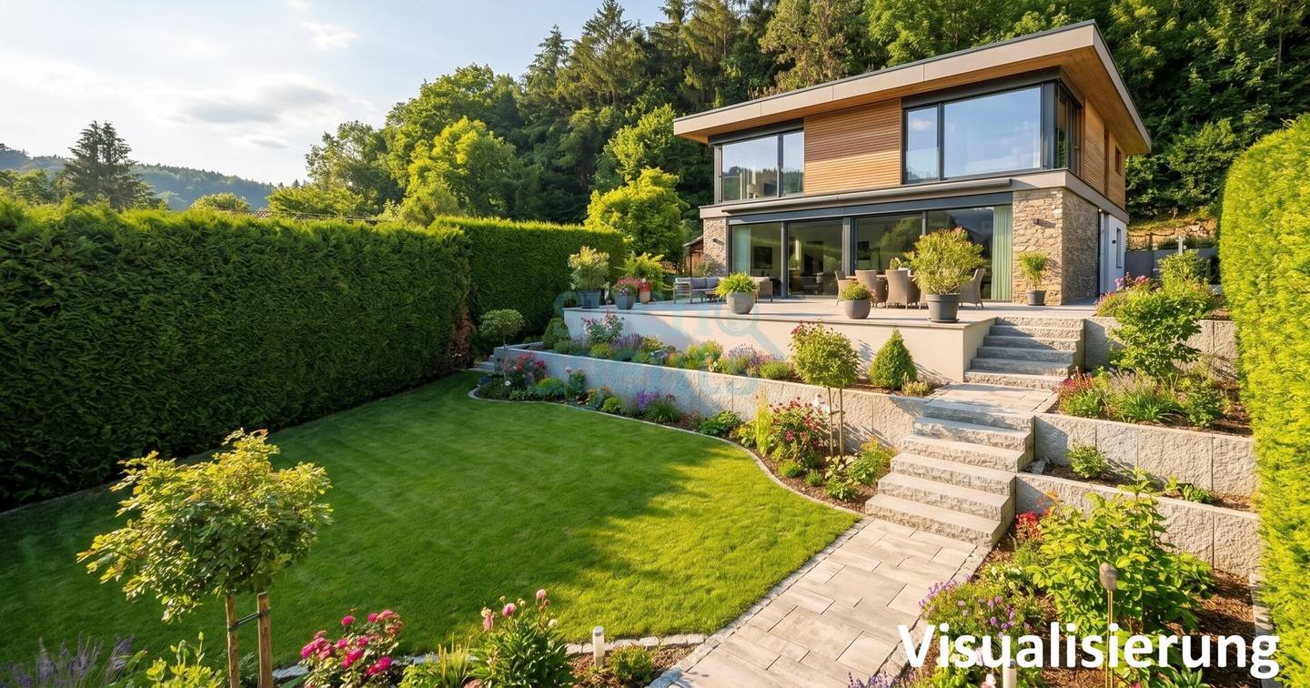 Corner Plot by the Forest Edge with Stream in Linz