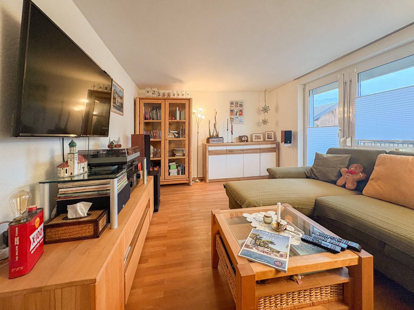 Near Lake Constance with garden area and parking space