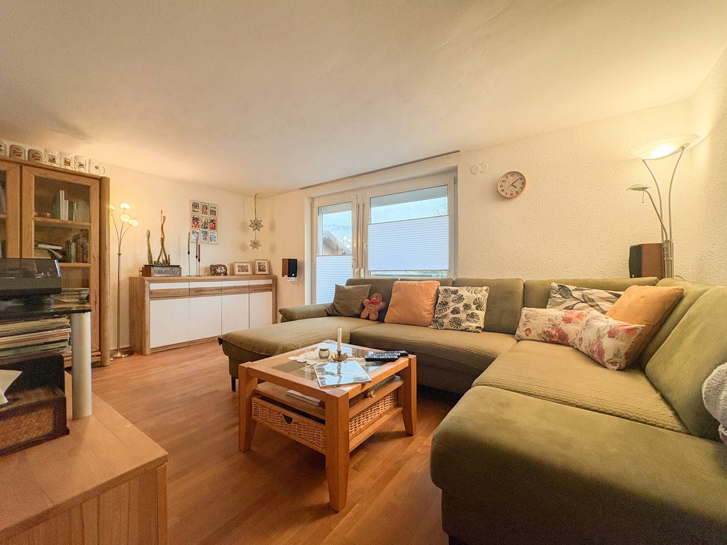Near Lake Constance with garden area and parking space