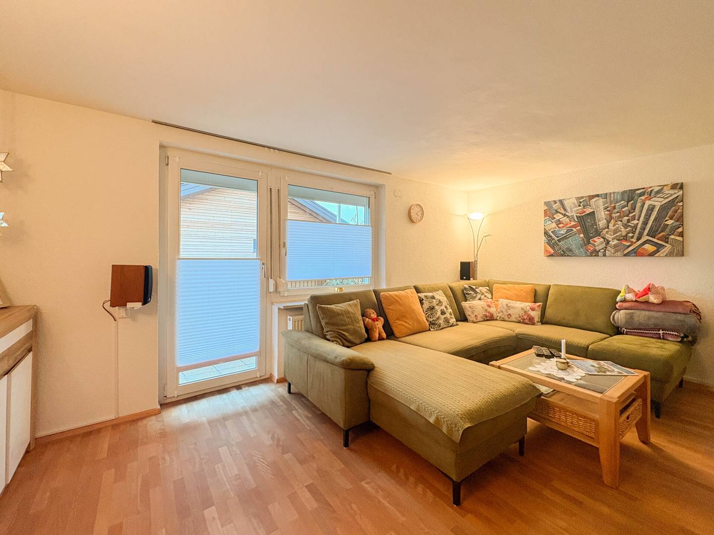 Near Lake Constance with garden area and parking space