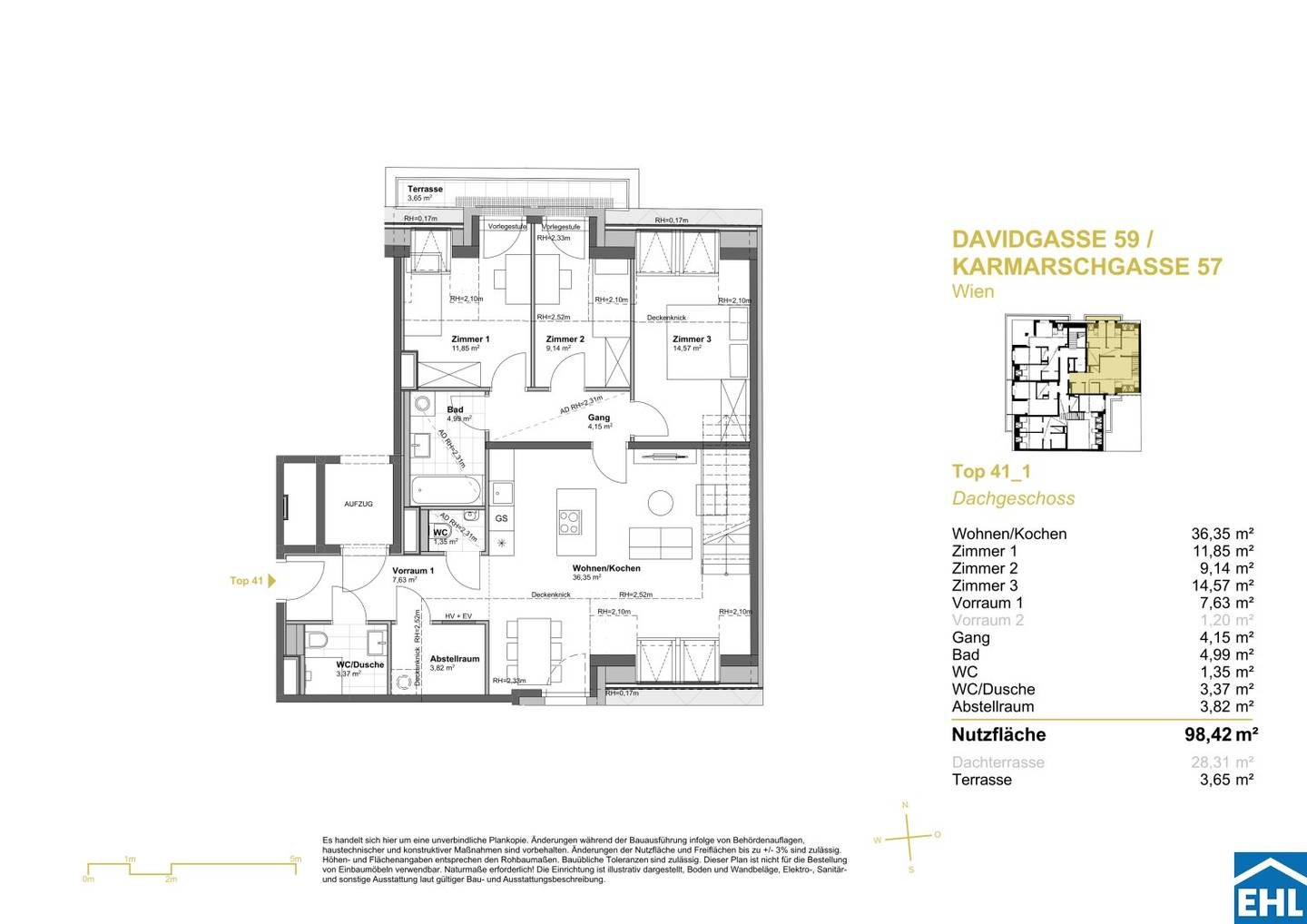 Erstbezug Wohnung mit Terrasse und Tiefgarage