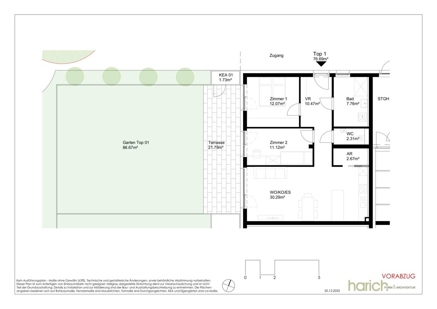New construction project Modern living in the city Top 1 on the ground floor