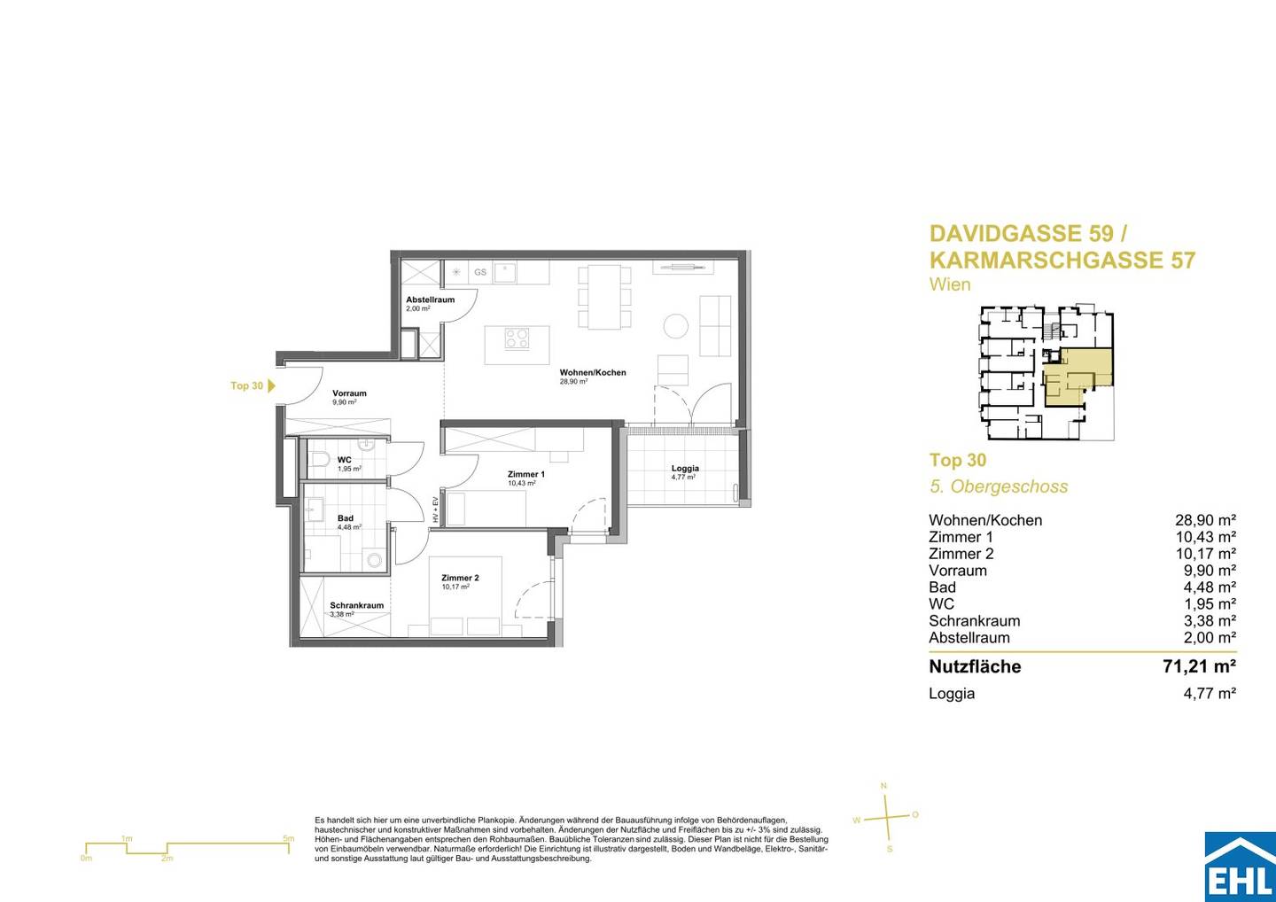 Apartment new build first occupancy with loggia