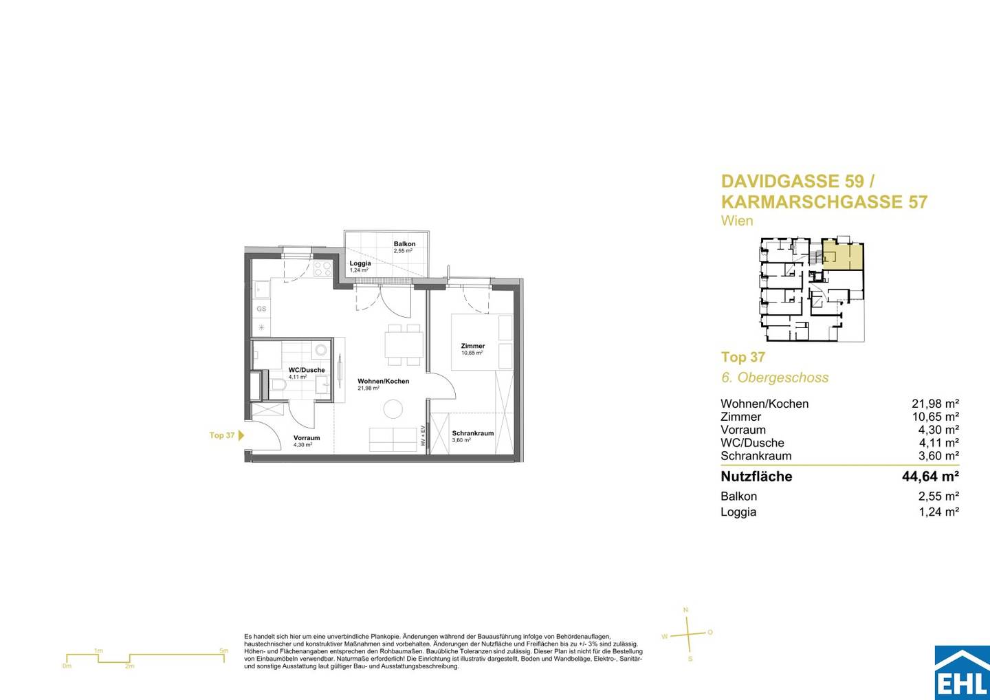Wohnung Neubau Erstbezug Balkon Tiefgarage