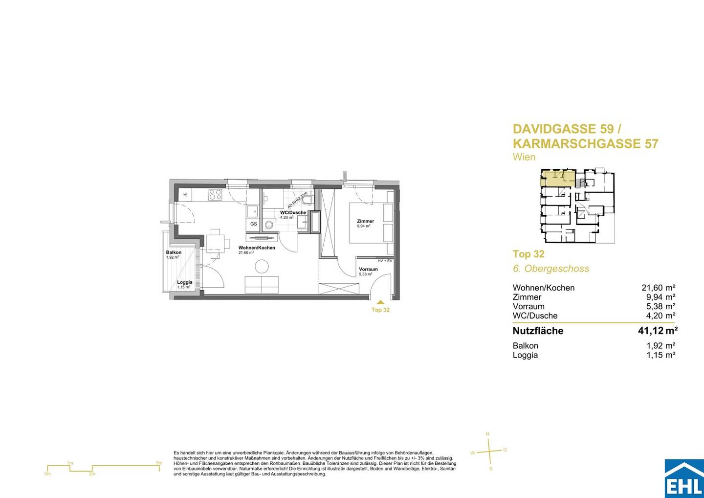 New build apartment with terrace and garage