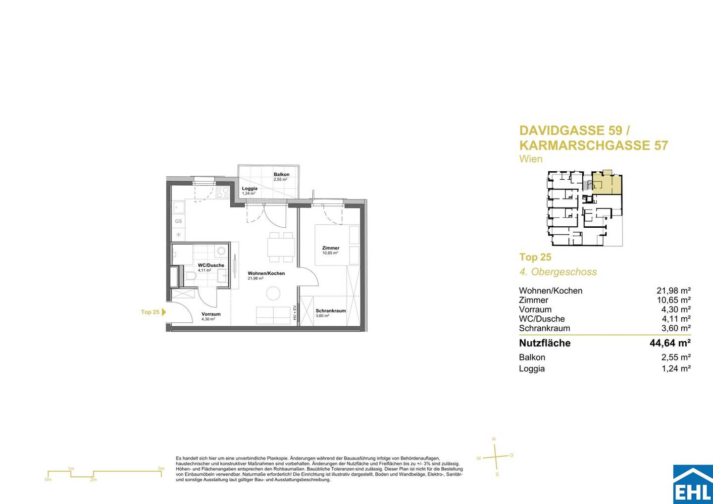New build apartment with underground garage