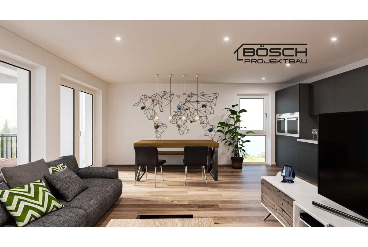 Apartment with bright living area near Lake Constance