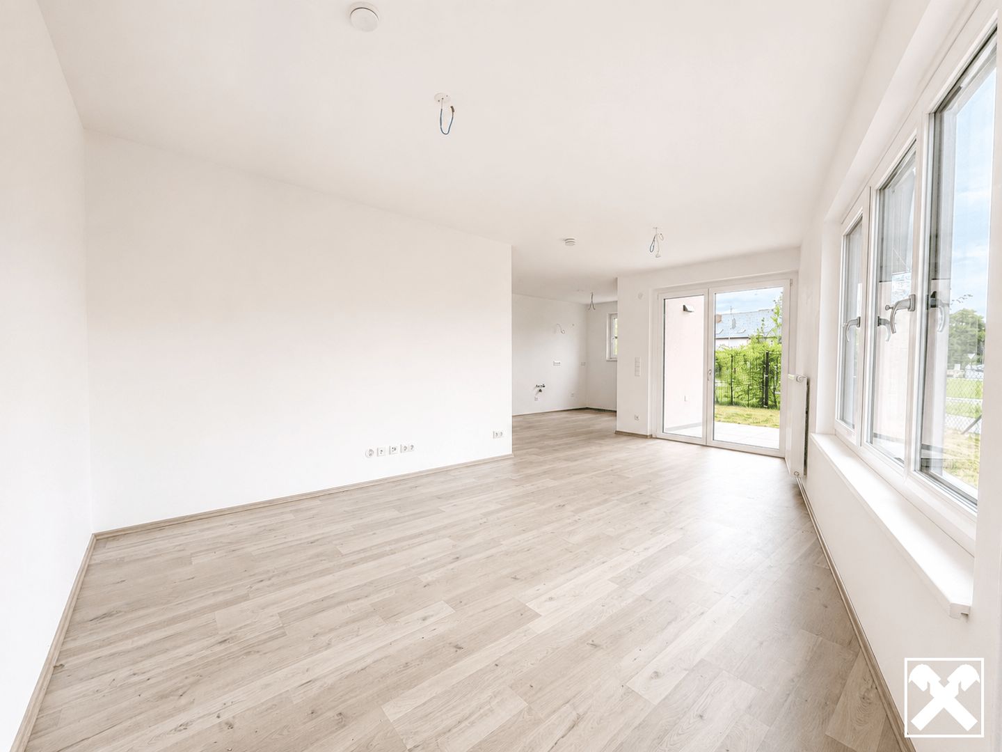 Wohnung Neubau mit Garten und Terrasse