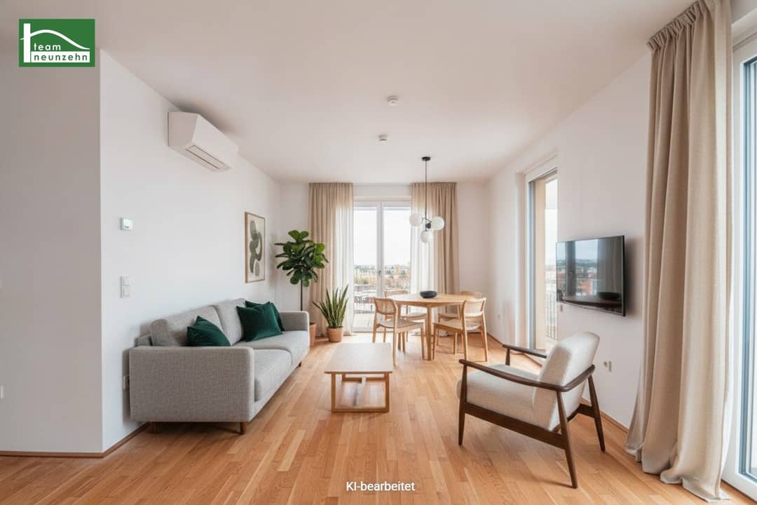Wohnung Neubau mit Balkon und Loggia