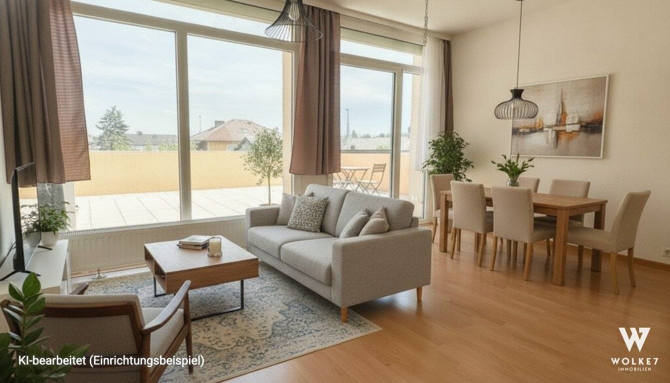 Wohnung mit Ostterrasse und gutem Grundriss