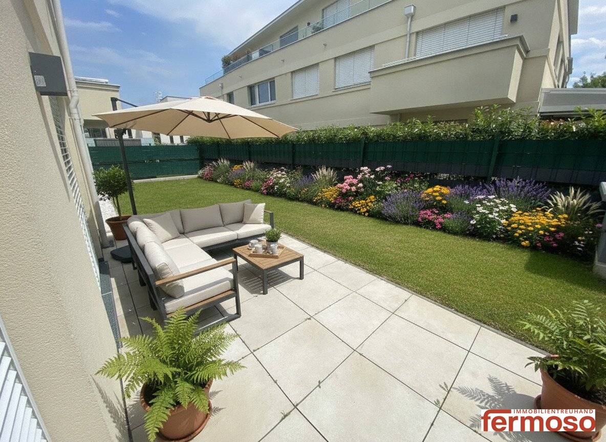 Traumhafte Gartenwohnung mit großer Terrasse – Wohnen mit viel Freiraum