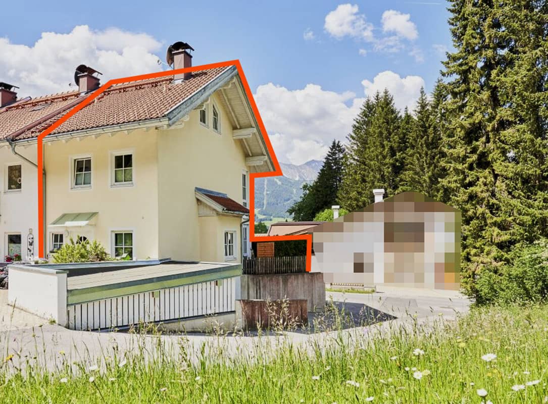 Ruhiges Reihenendhaus mit Kamin und Terrasse in Ehrwald