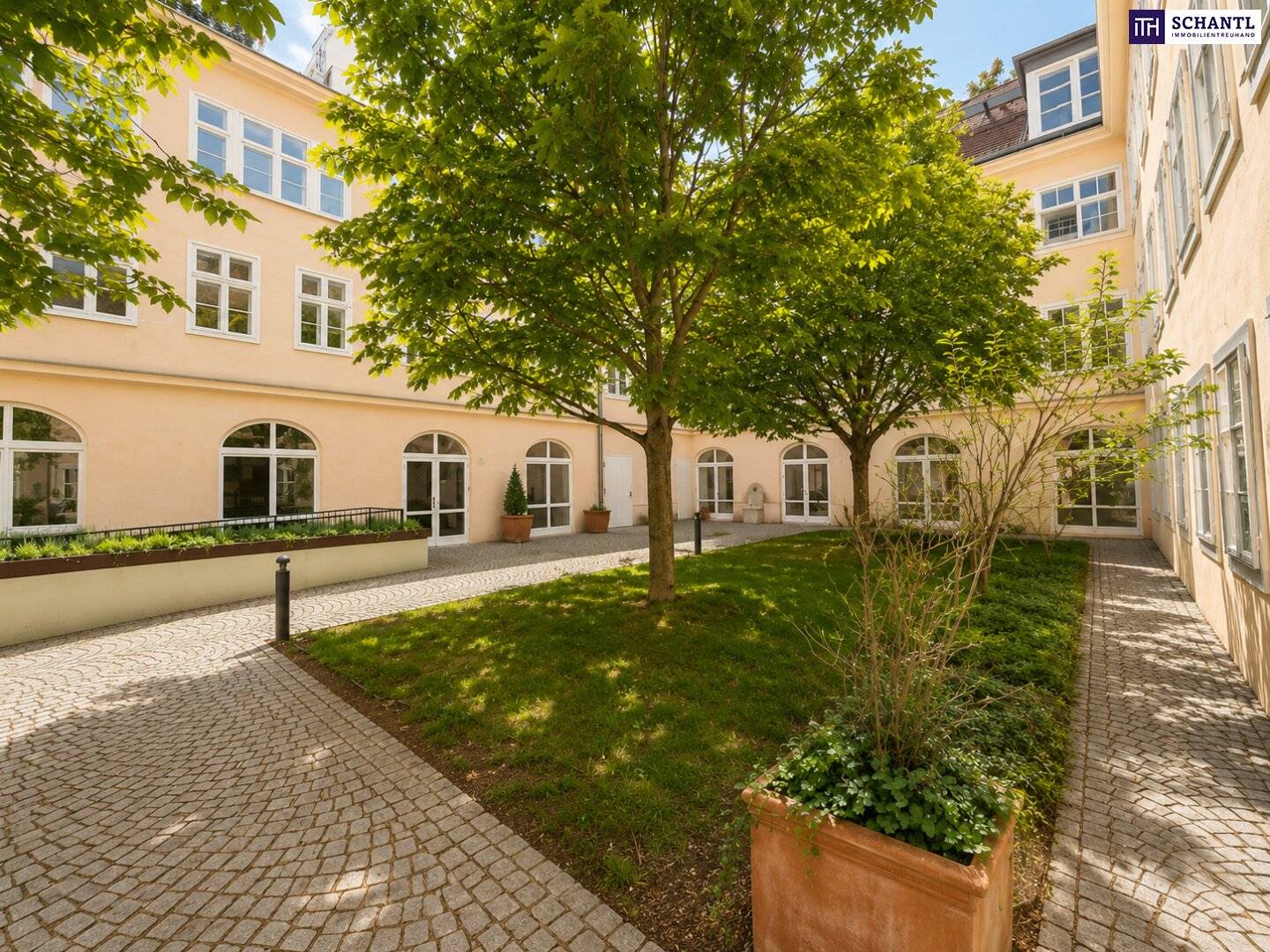 Wohnung mit Gartenanteil in ruhigem Innenhof