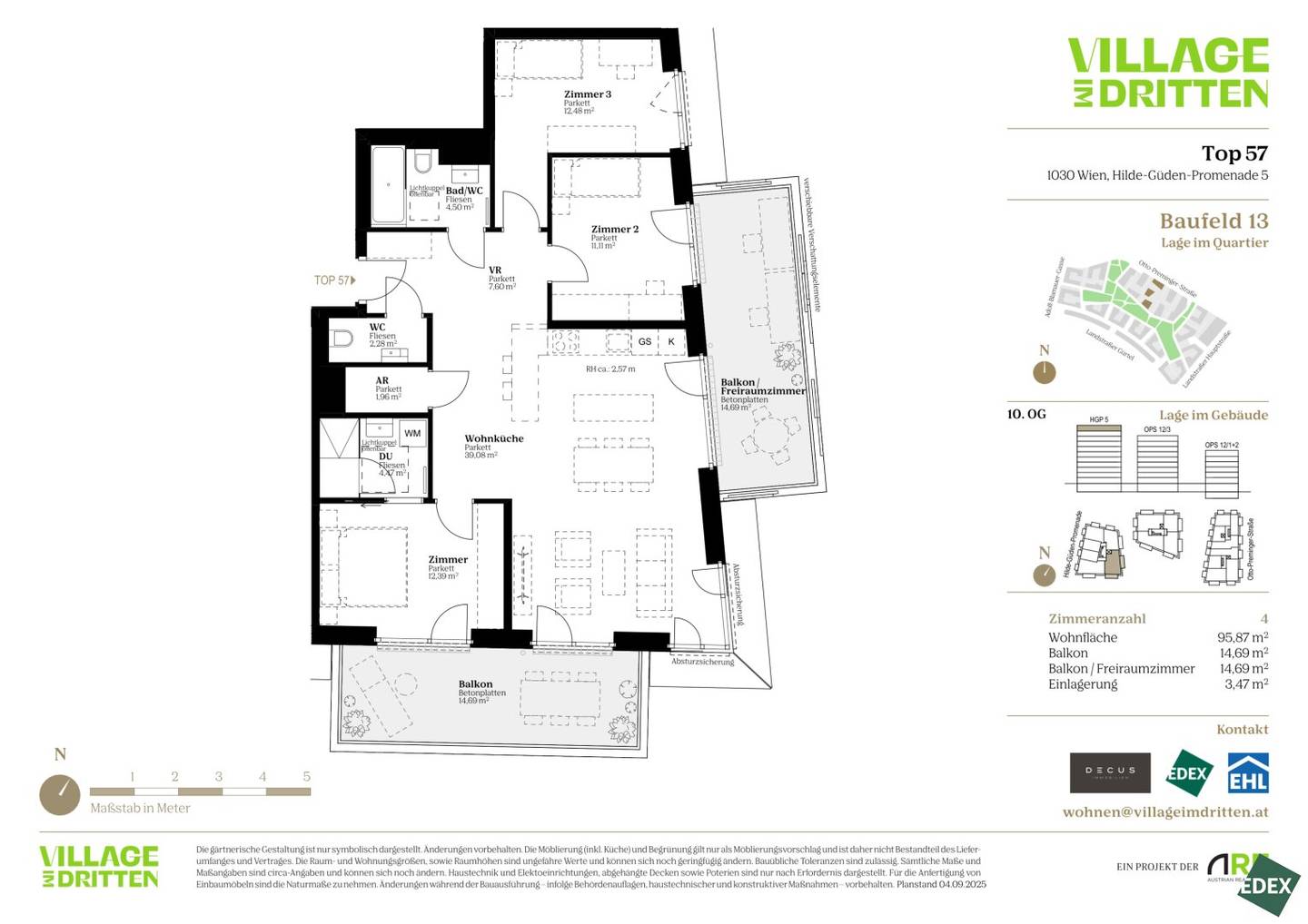 Wohnung Erstbezug Neubau 2 Balkone 2 Bäder