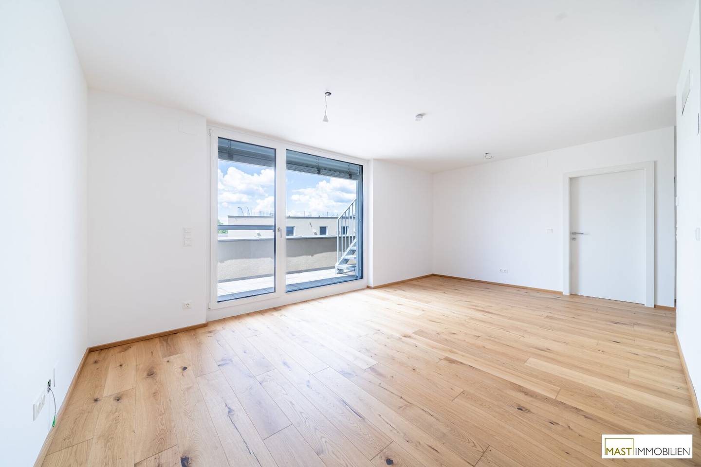 Top floor apartment new build with roof terrace
