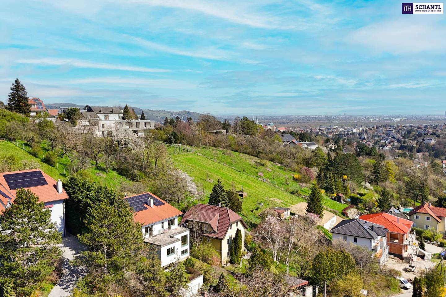 Baugrundstücke in Klosterneuburg mit Fernblick und Hanglage