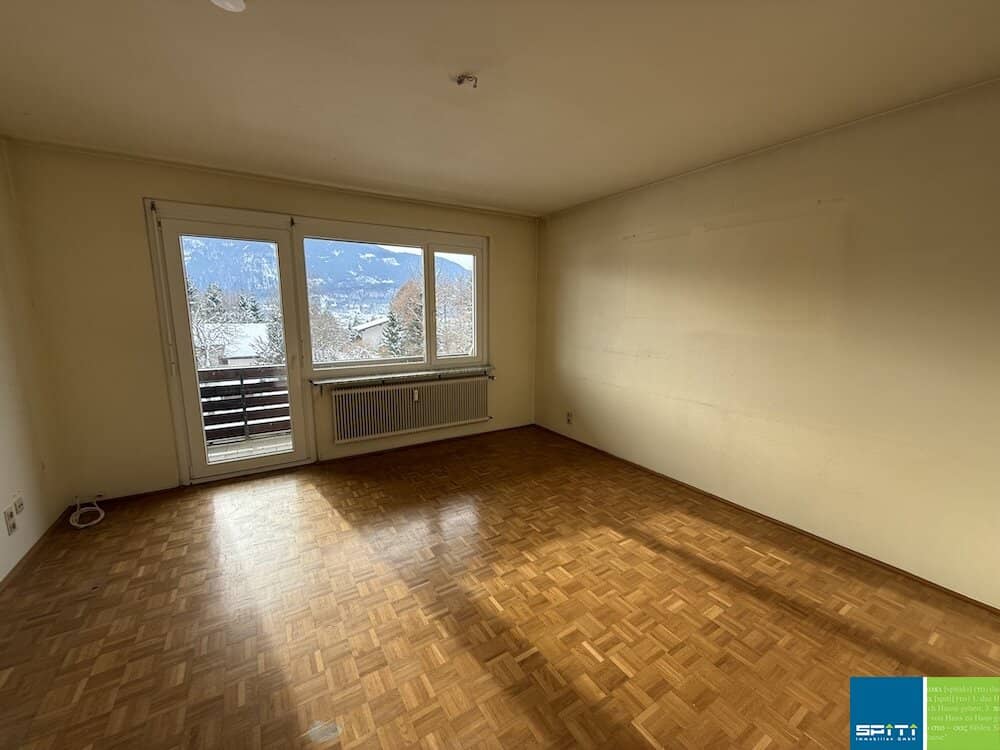 Wohnung im dritten Obergeschoss mit südseitiger Loggia in Nötsch im Gailtal
