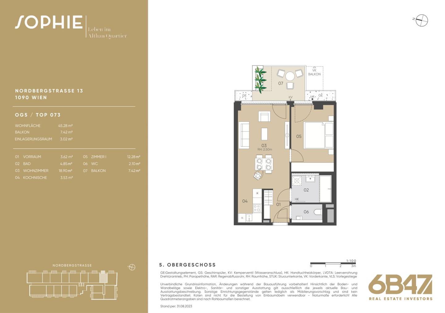 New build apartment Alsergrund modern fittings