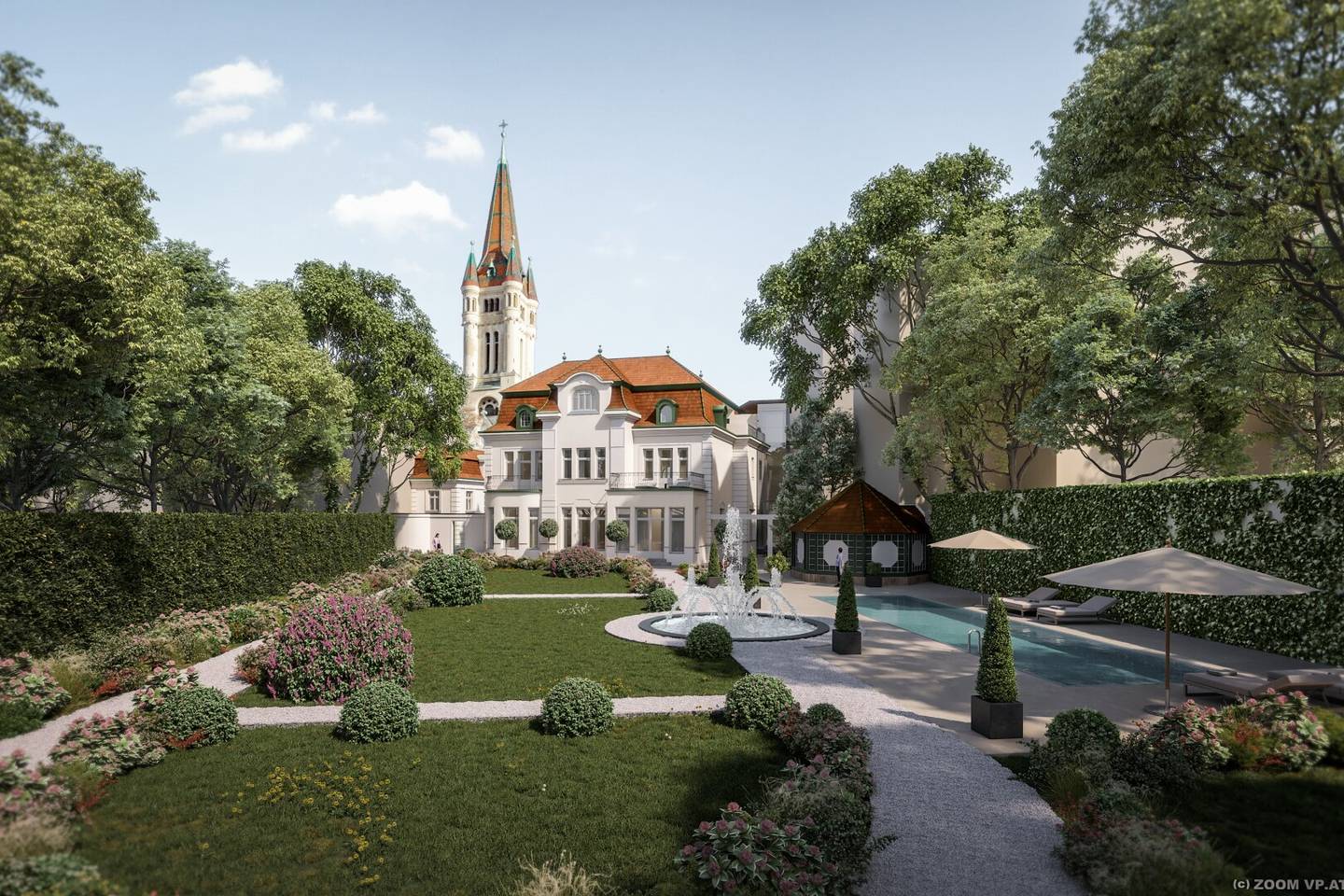 Belle Époque Villa mit Garten und Tiefgarage