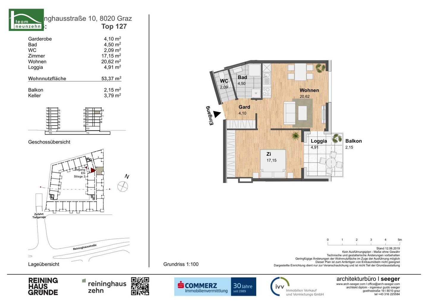 AKTION 1 MONAT MIETZINSFREI! URBAN LIVING - KOMPAKTE 2-ZIMMER-WOHNUNG MIT FREIFLÄCHE!