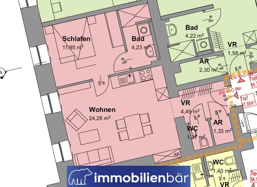 Apartment in Ma Vie near main train station with lift