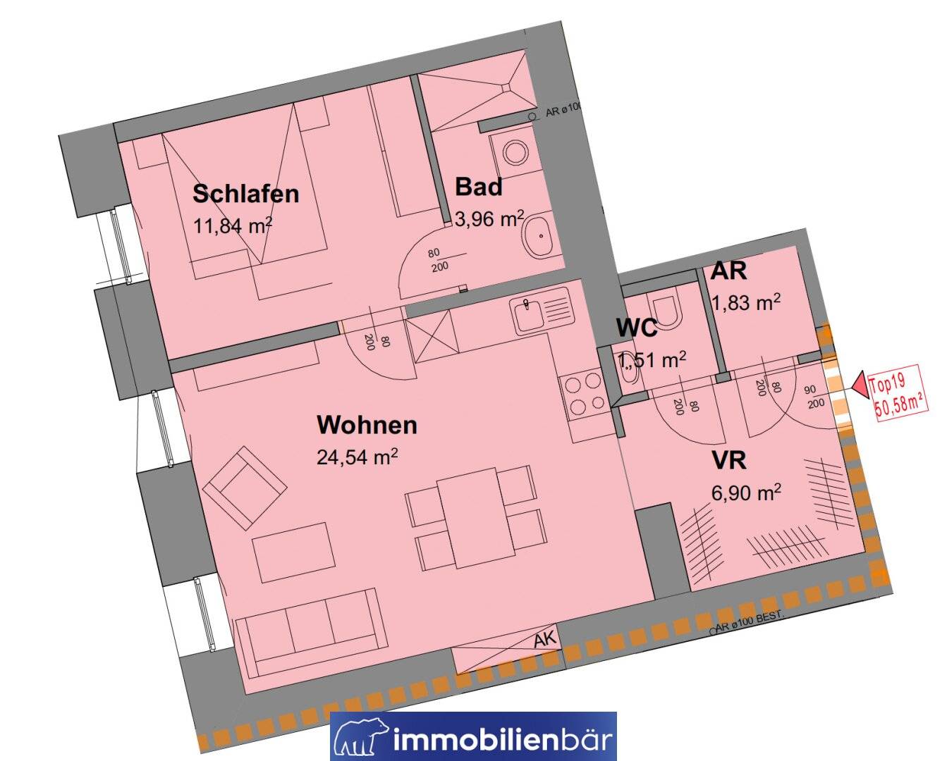 Wohnung Central Location Bright Rooms Lift