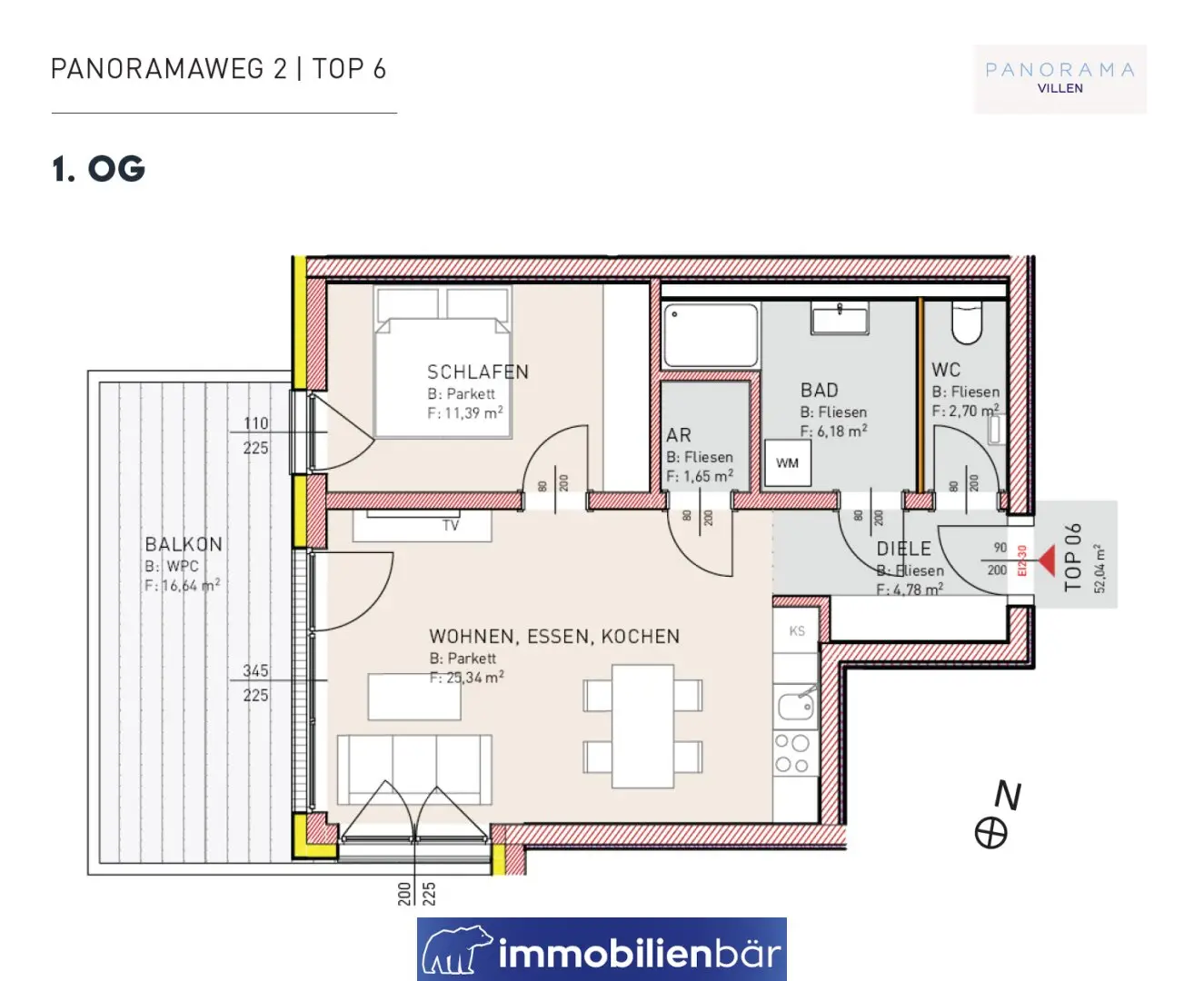 Apartment rented with panoramic view and carport