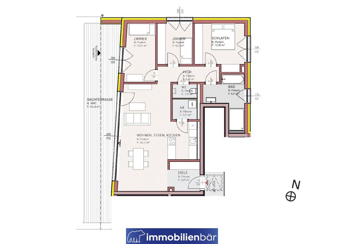 Penthouse mit Westterrasse Panoramablick