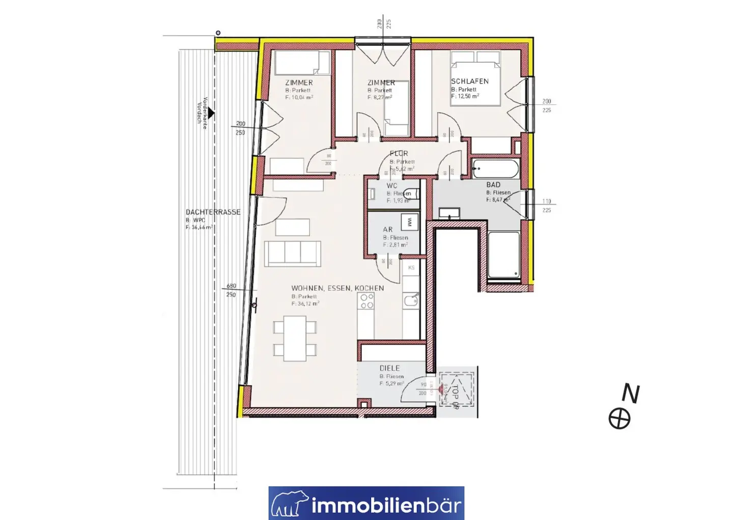 Penthouse with West Terrace and Panoramic View