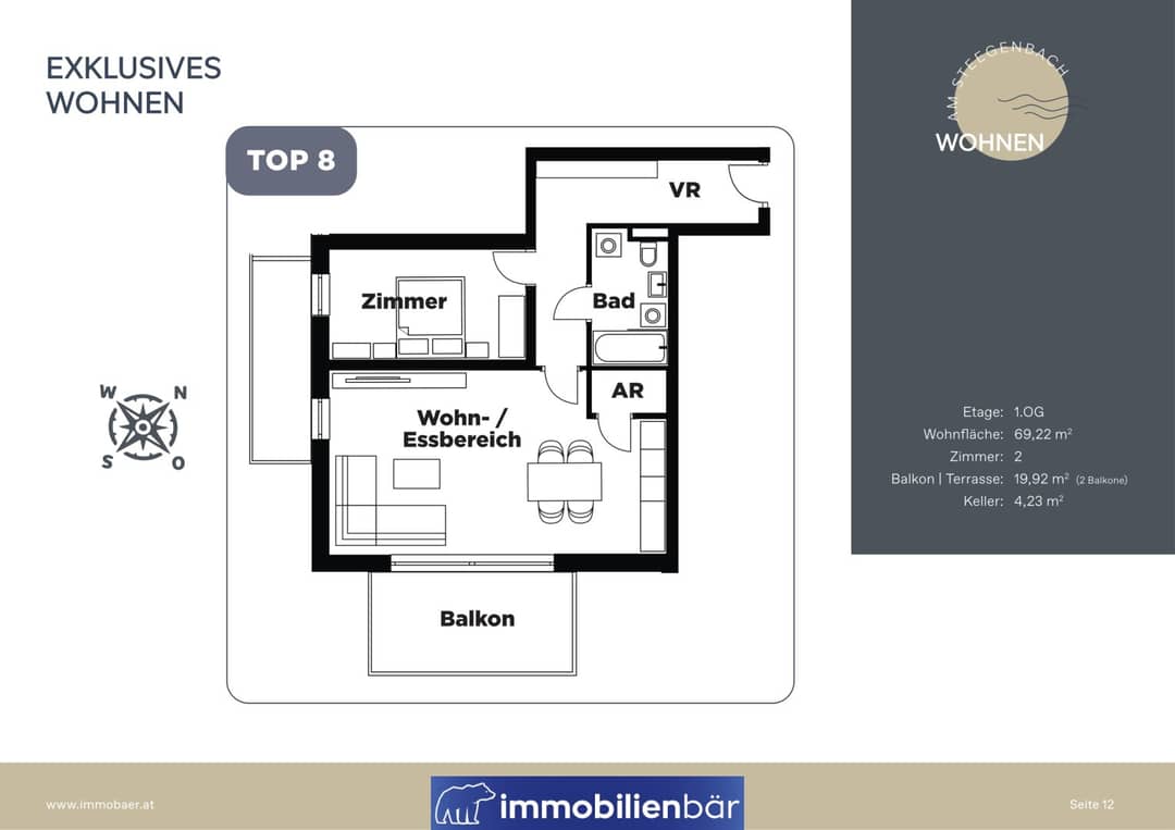 Apartment New Build With Large Southwest Balcony