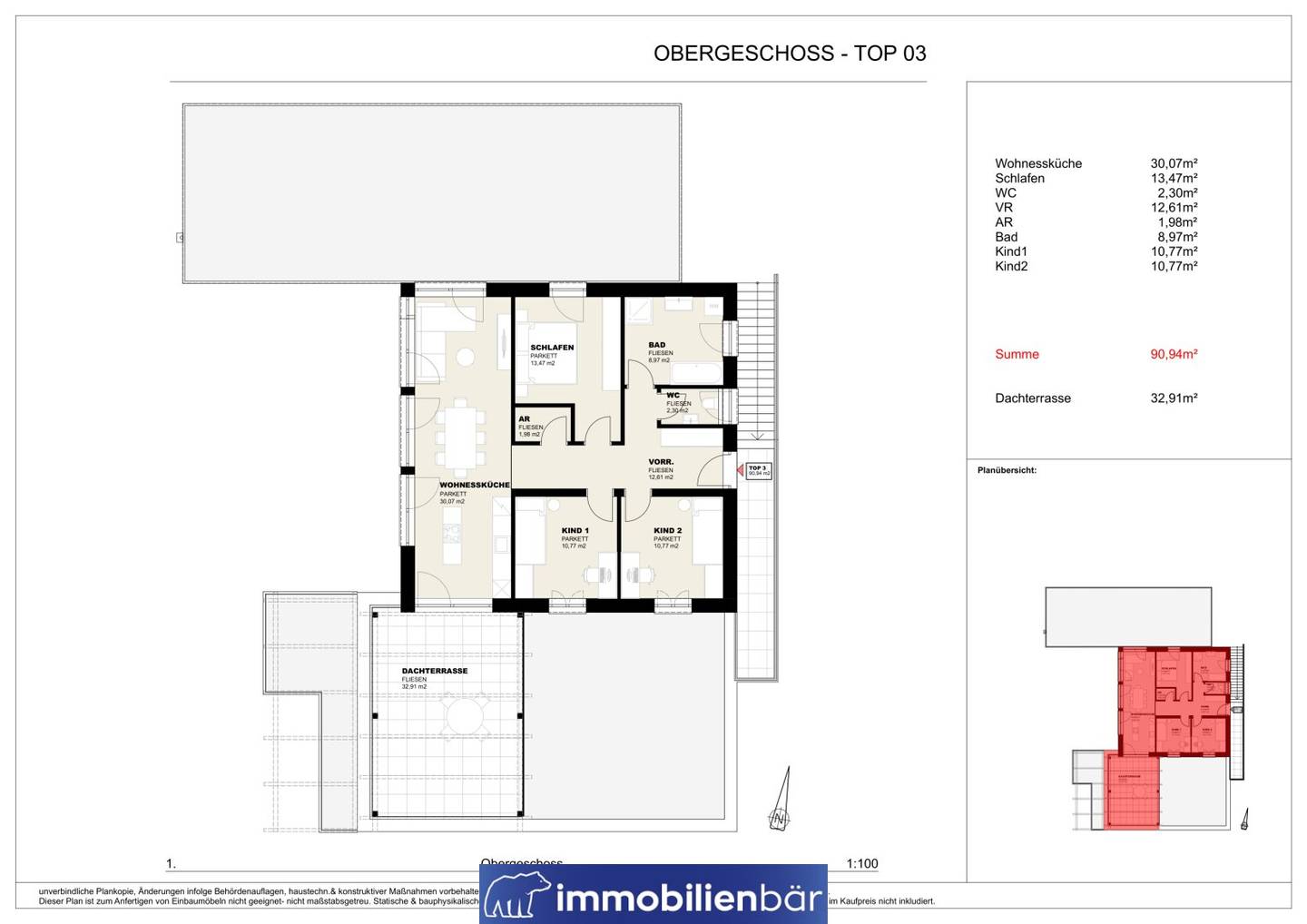Wohnung mit Dachterrasse und Weitblick