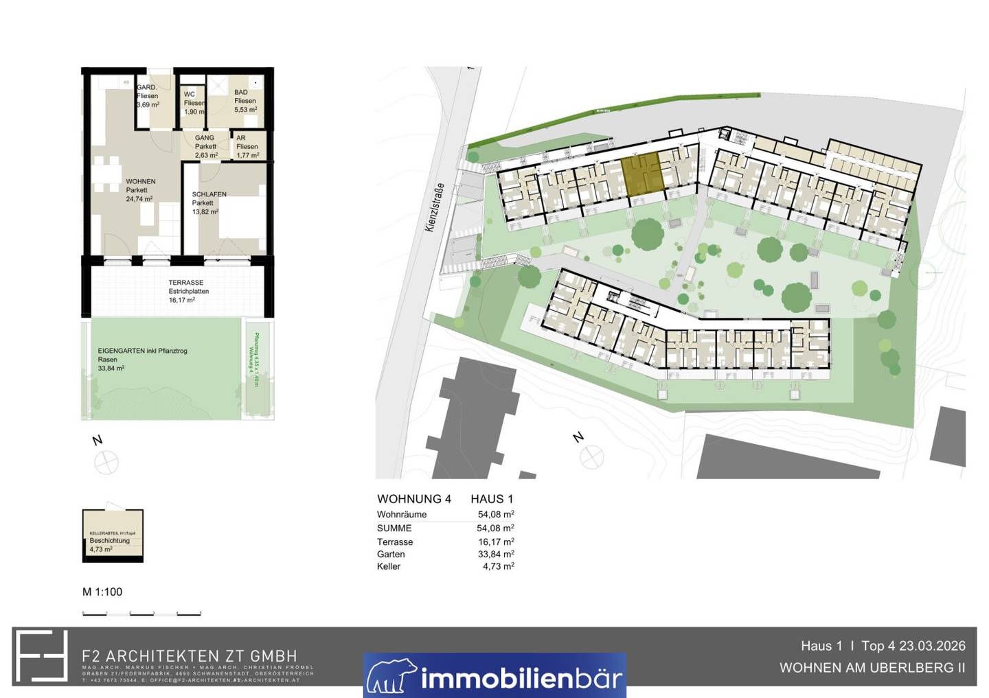 New build apartment with garden in Bad Schallerbach