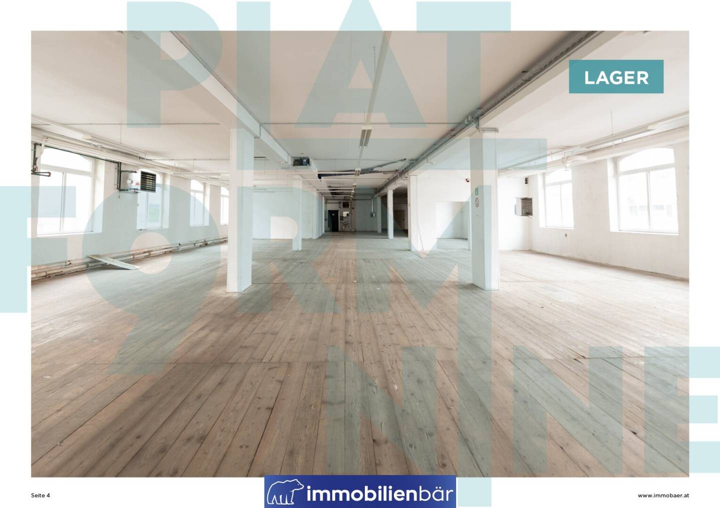 Industrial commercial space with ramp and parking near main railway station