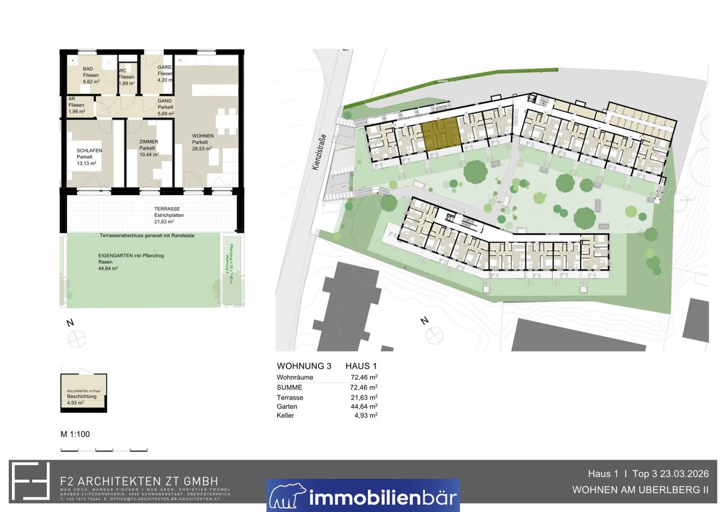 Wohnung Neubau Erstbezug Terrasse und Garten