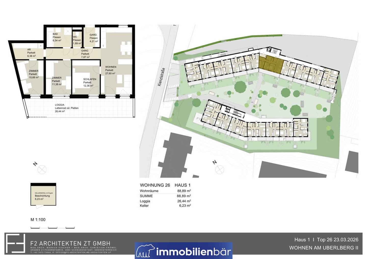 Neubauwohnung im Grünen mit Loggia und Erstbezug