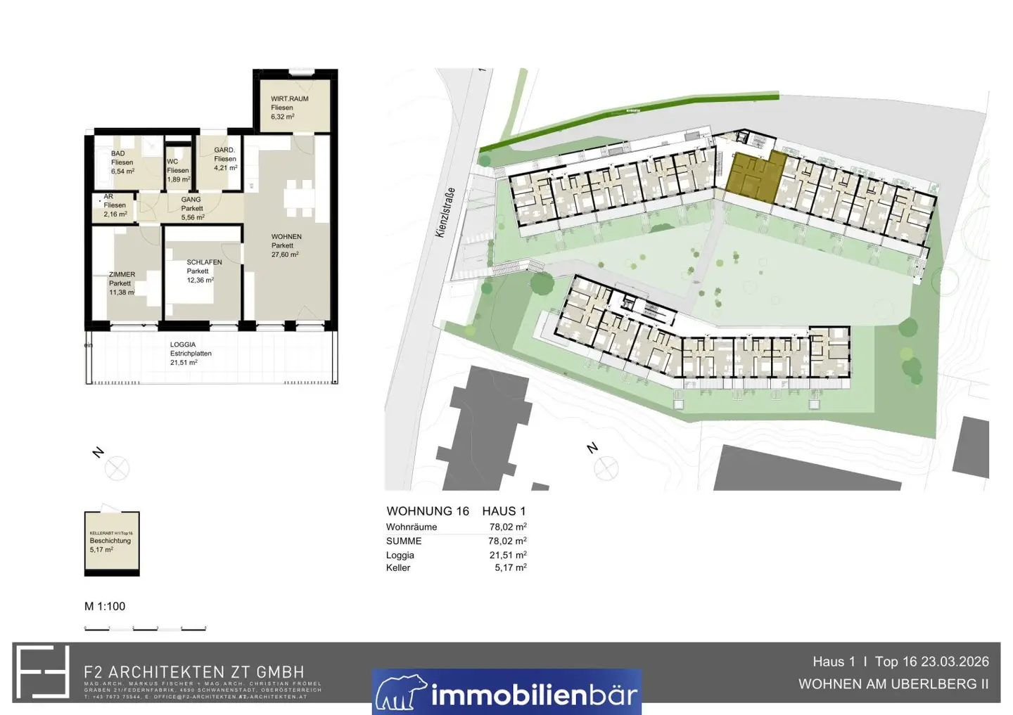 New build apartment with fixed price guarantee and loggia