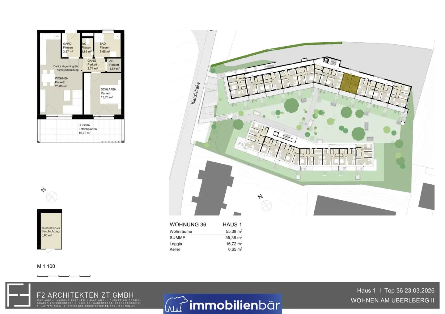 New build apartment with fixed price guarantee and loggia