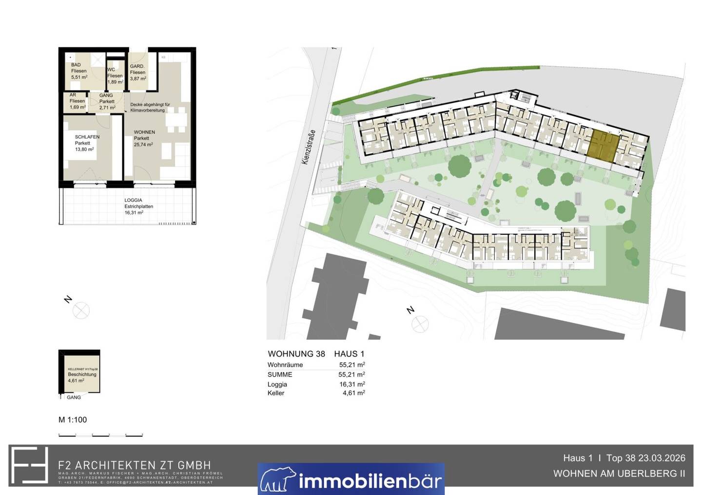 New build apartment with loggia