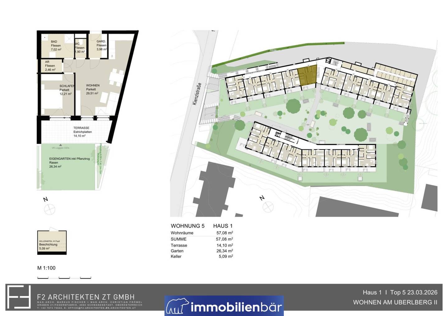 Neubauwohnung Bestlage mit Garten und Terrasse