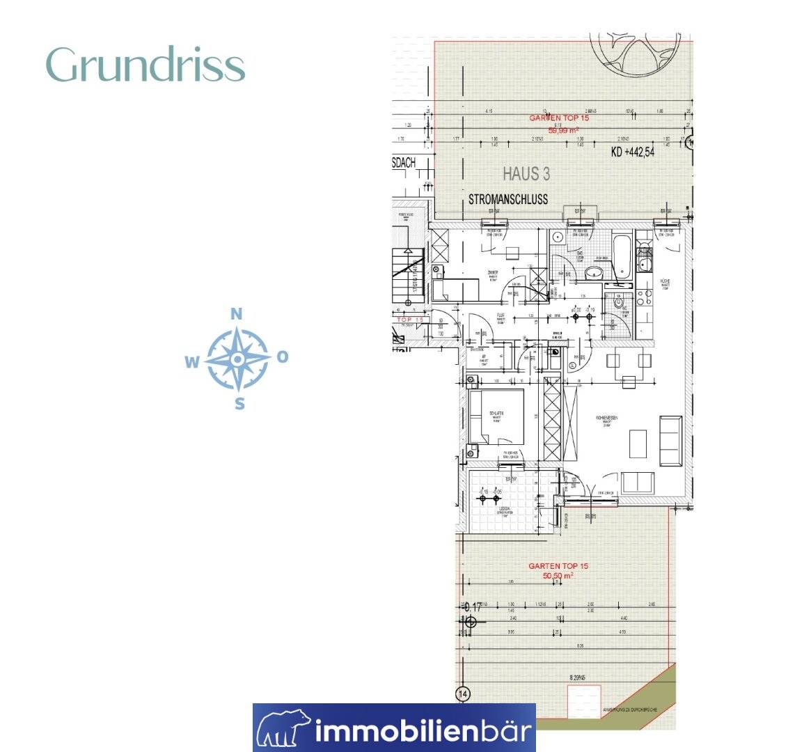 Apartment with garden near city park