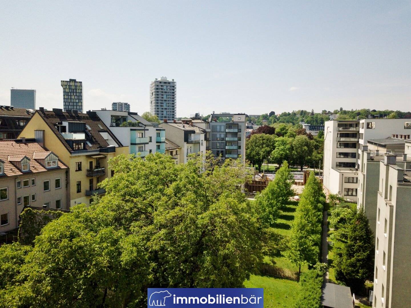 Wohnung Zentrum Linz Altbau mit Blick ins Grüne