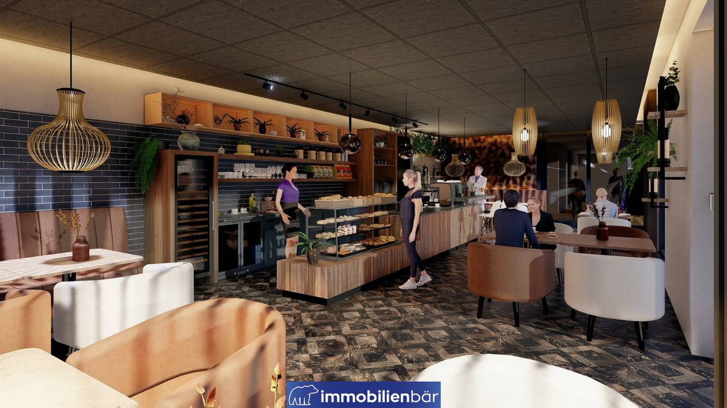 Commercial space at the market square with terrace and parking
