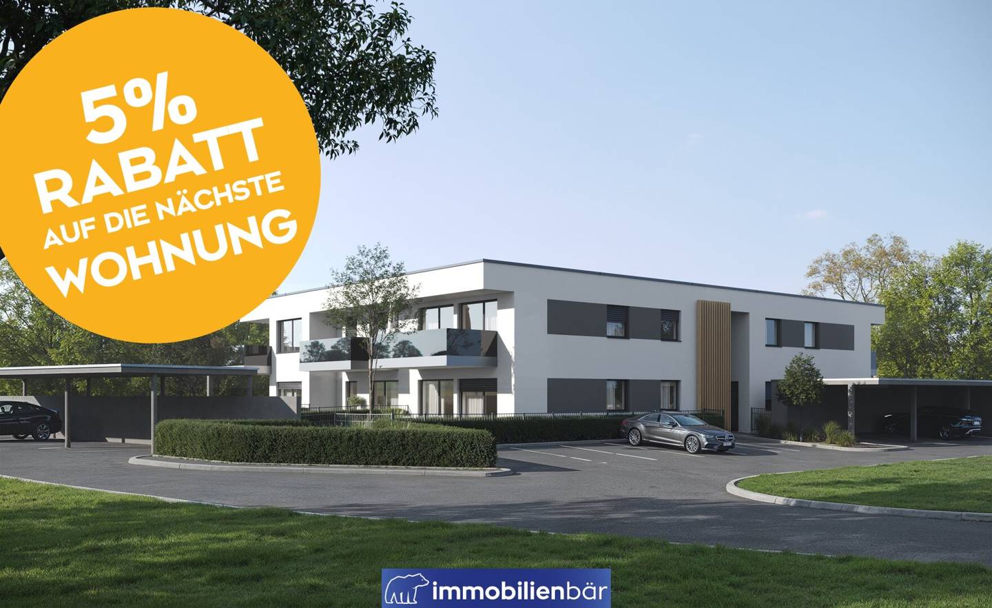Anlegerwohnung Neubau mit Garten und Terrasse